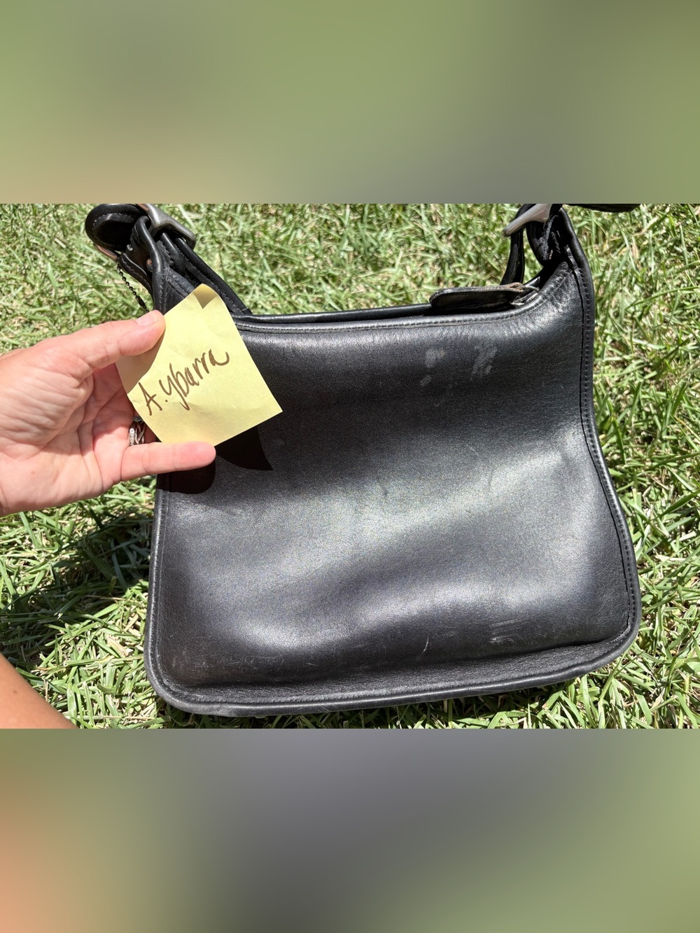 Classic Black Leather Shoulder Bag for Women
